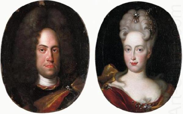 Johann Wilhelm von Neuburg with his wife Anna Maria Luisa de' Medici, Jan Frans van Douven
